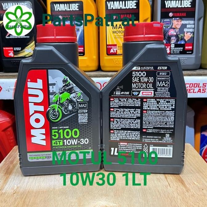 baru OLI OIL MESIN MOTUL 5100 ESTER 10W30 1LT MOTUL ESTER 5100 10W30 1LT