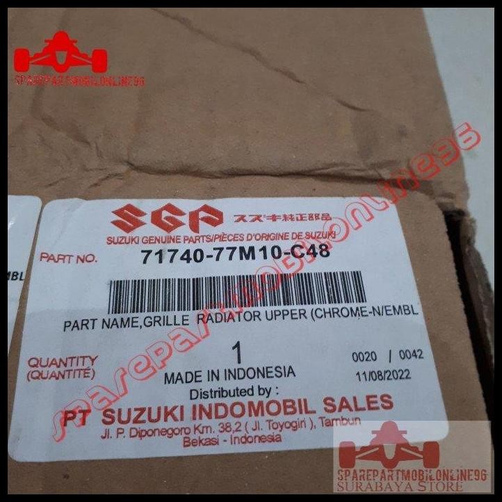 TERMURAH GRILL BUMPER DEPAN ATAS SUZUKI ERTIGA 2012 2013 CHROME ASLI SGP 