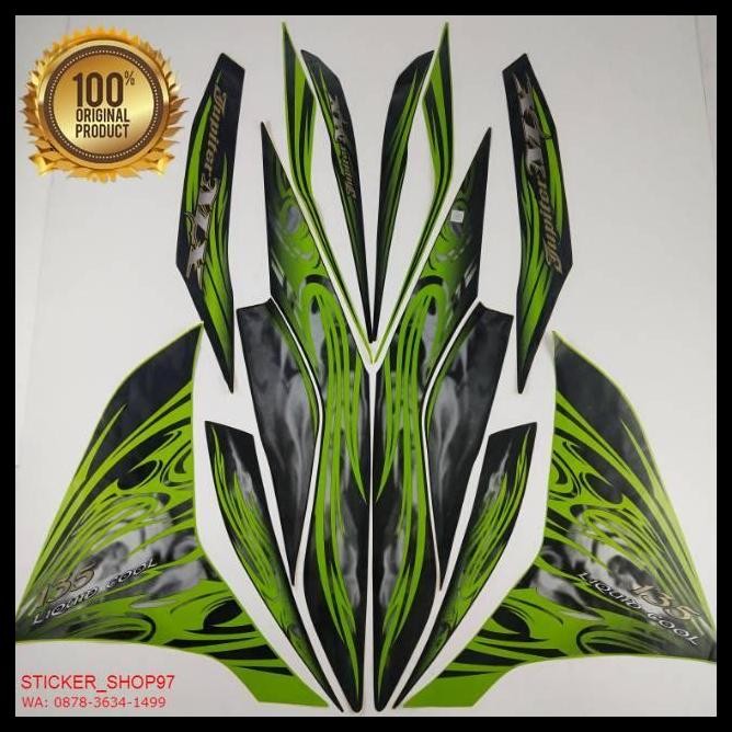 TERMURAH (ORI)  STRIPING YAMAHA JUPITER MX NEW 135 2011 HIJAU KUALITAS ORIGINAL 