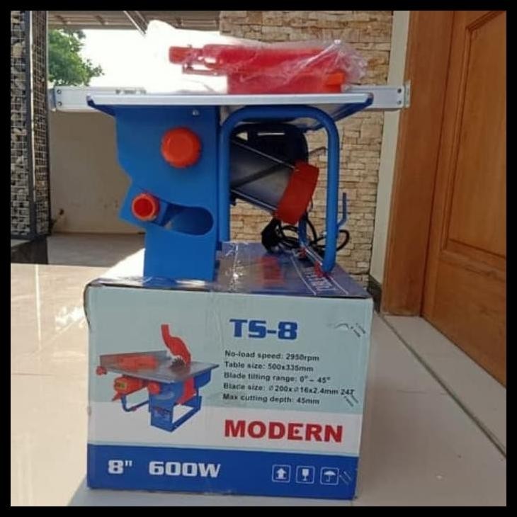 TERBARU MODERN TS-8 TABLE SAW 8" 8 INCH MEJA GERGAJI POTONG KAYU TS8 MESIN 