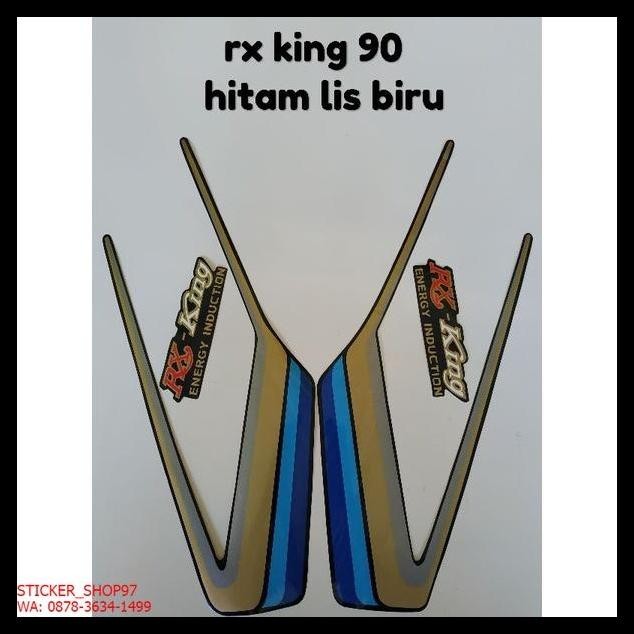 TERMURAH (ORI) STRIPING YAMAHA RX KING TAHUN 1990 HITAM BIRU KUALITAS ORIGINAL 
