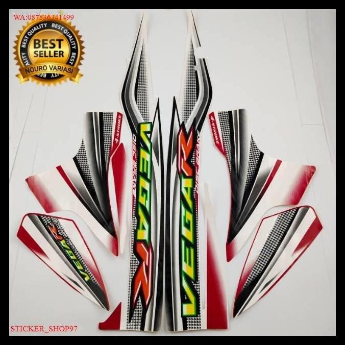 GRATIS ONGKIR (ORI) STRIPING YAMAHA VEGA R MERAH PUTIH 2005 ORIGINAL 