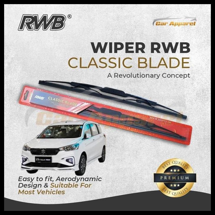 TERMURAH RWB CLASSIC WIPER ERTIGA HYBRID / WINDSHIELD ERTIGA HYBRID 2 PCS 