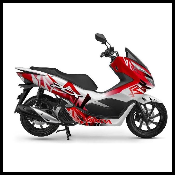 BEST DEAL (PREMIUM) DECAL FULL BODY STIKER MOTOR HONDA PCX 150 160 PUTIH GRAFIS 