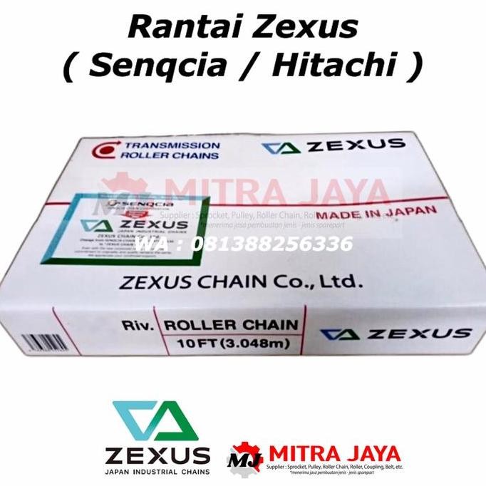 ROLLER CHAIN RS 120 - 1 ZEXUS SENQCIA HITACHI ( RANTAI SINGLE JEPANG )