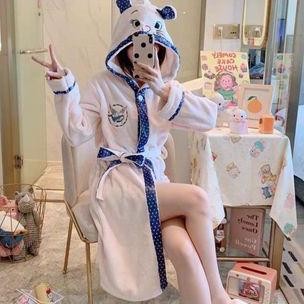 Gloryshop88 KIMONO HANDUK BULU HALUS HANDUK KIMONO PRIA WANITA BAJU TIDUR Unisex