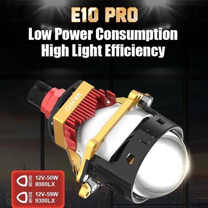 E10 Pro - Lampu Biled Projector Semi Laser 3 inch Vahid E10 Pro 60 Watt | Premium 3.0" LED Projector