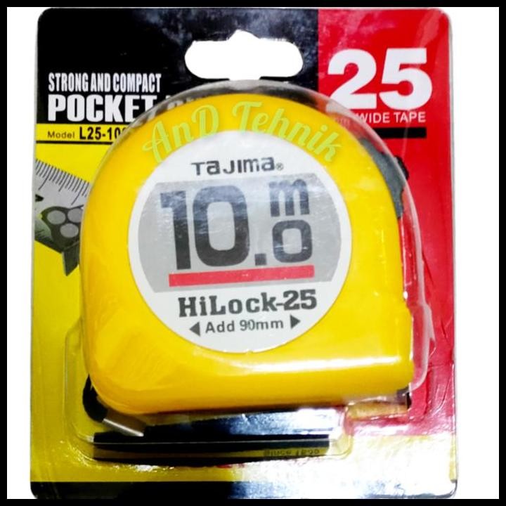TAJIMA Meteran 10 Meter / Measuring Tape 10 M 33ft Hi-Lock 25