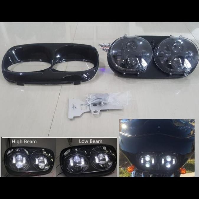 Daymaker harley road glide set headlamp harley road glide