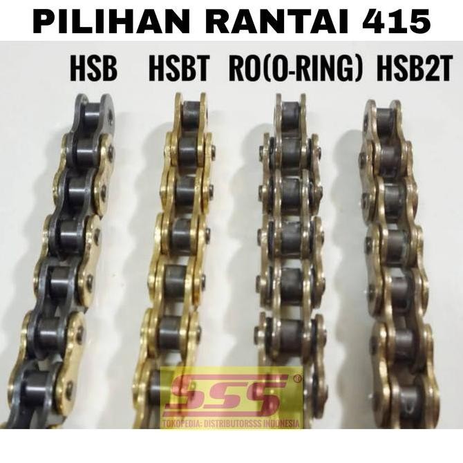 GIRSET SSS 415 STEEL BLACK SCOIO RANTAI SSS GOLD HSB HSBT RO HSB2T / REGINA ORO