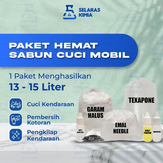 Paket Hemat Diy Sabun Cuci Mobil / Sabun Cuci Mobil / Car Wash
