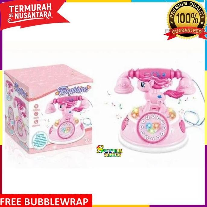 Kado Ulang Tahun Anak Perempuan Cewek Mainan Telepon Anak 1 2 3 Tahun