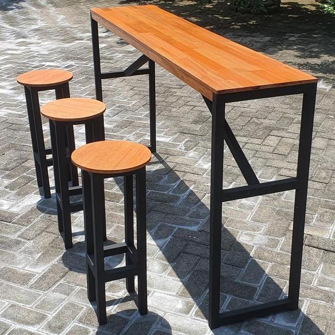 Meja Permanen Cafe Ukuran Custom 100X60 Cm Tinggi 80 Cm