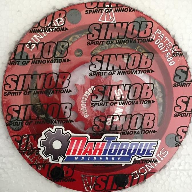 Gearset Sinnob Premium Yamaha Vixion Super Red