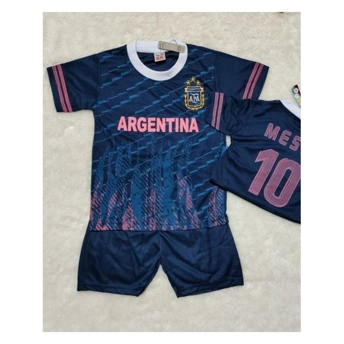 BISA COD Setelan Jersey Bola Anak Inter Miami Messi Terbaru / Set Kaos Bola Termurah Berkualitas / B