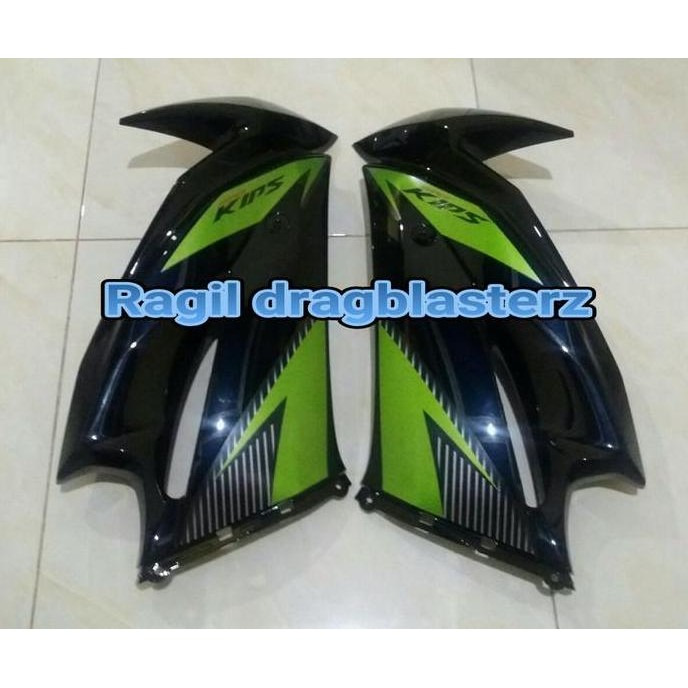 fairing atas new ninja rr hitam striping hijau 2014