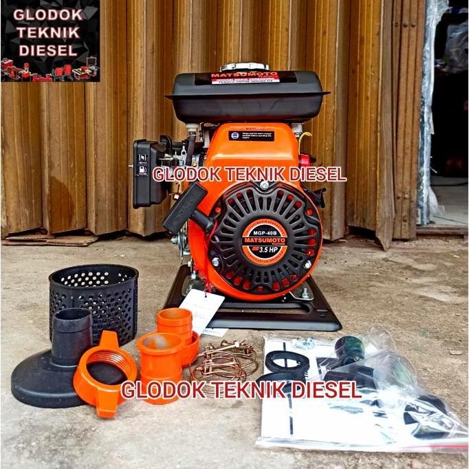 Pompa Air Bensin Alkon 1.5 Inch Matsumoto Mgp-40 B Gasoline Water Pump
