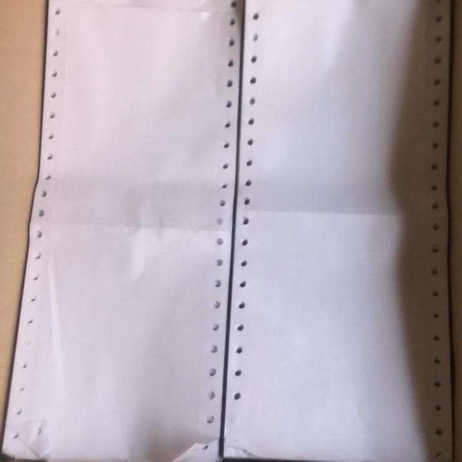 

paper print kertas continuous form 9.5 x 11/2 1 ply DPH Bagi 4 WARTEL