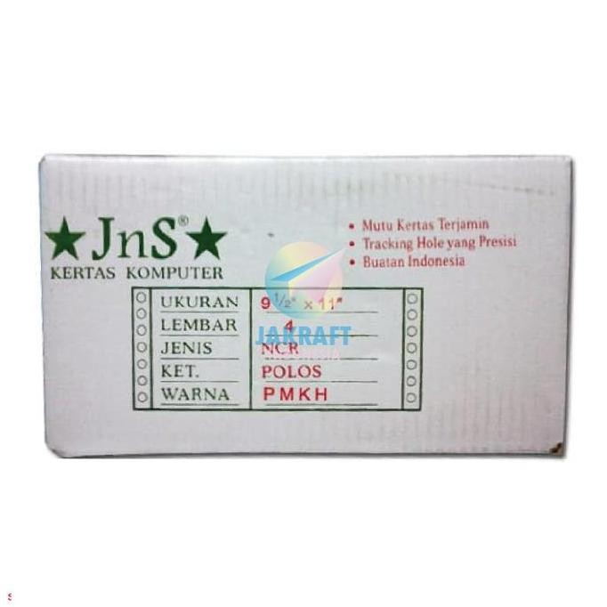 

TERBARU - (1 Box) Kertas Komputer Continuous Form Paper A4 4 Ply K4 9.5" x 11" atau A5 4 Ply Bagi 2 K4/2 9.5" x 11"/2 HVS & NCR