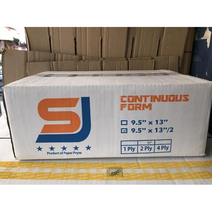 

TERBARU - Kertas Continuous Form SJ 9.5 x 13/2 2 ply