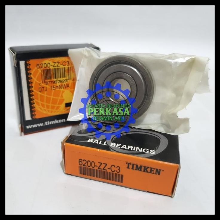 GRATIS ONGKIR BEARING 6200 ZZ / 6200ZZ / 6200 2Z C3 TUTUP BESI TIMKEN ASLI 