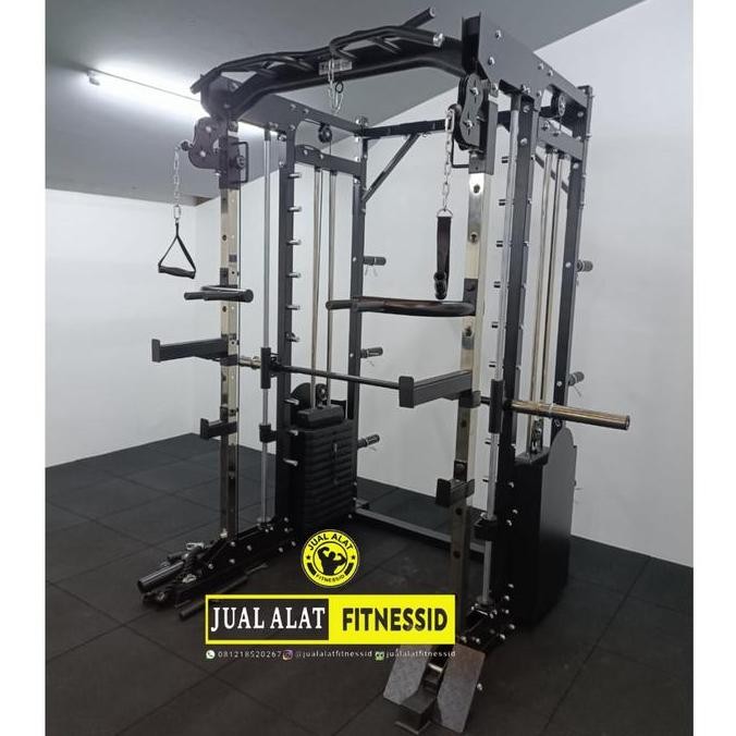 Smith Machine MultiFungsi Power Rack Import Produck Home Gym