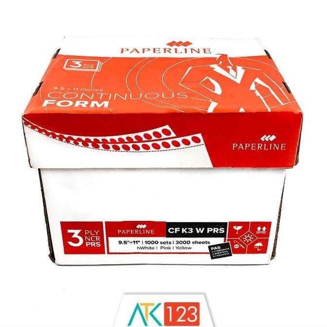 

Continuous Form Paperline 3 Ply Warna 9 1/2 x 11 in (K3 W PRS)