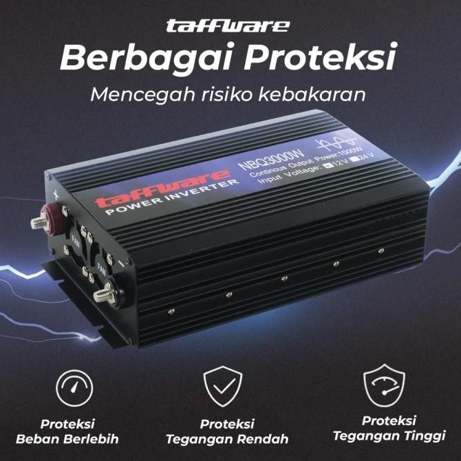 Power Inverter Car Pure Sine Wave DC 12V AC 220V 3000W SY3000 SUNYIMA murah
