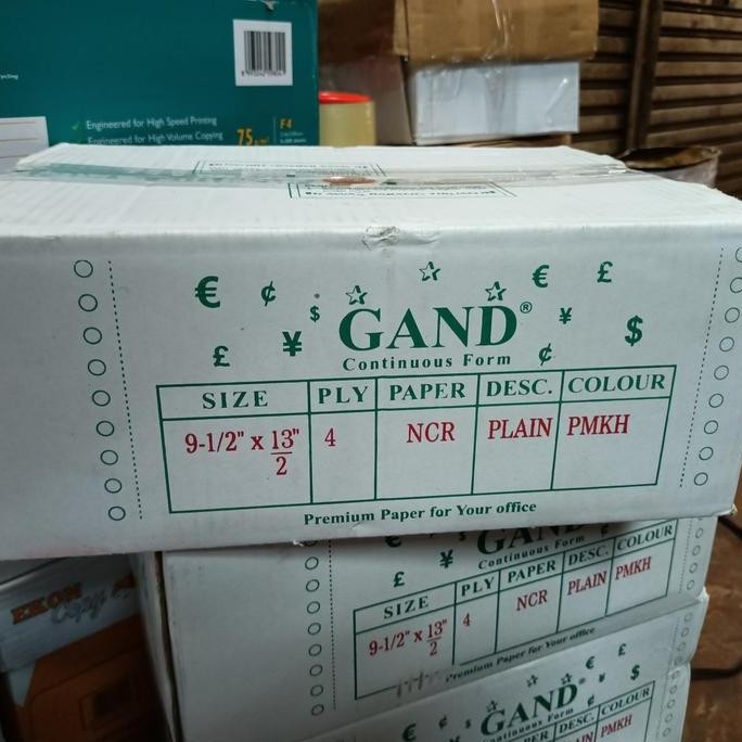 

TERBARU - Kertas Continous Form VIKEN 9 1/2 x 13 inch 4 ply bagi 2 ncr warna