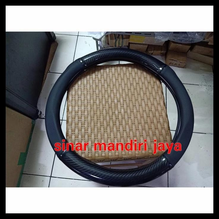 GRATIS ONGKIR SARUNG STIR CARBON MOBIL HONDA JAZZ 