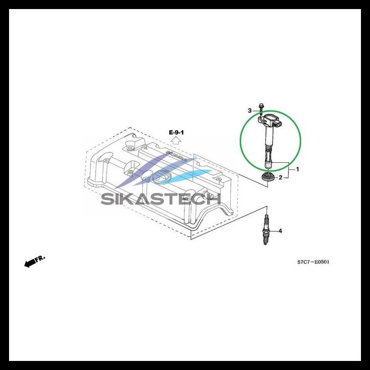DISKON PLUG HOLE IGNITION COIL ASSY HONDA STREAM RN3 RN4 RN5 2.0 JCAP JAPAN 