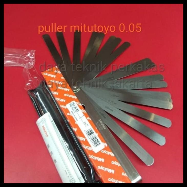TERMURAH FILLER GAUGE MITUTOYO - PULLER MITUTOYO JAPAN 0,5 - 1MM - PULER GAUGE DT 
