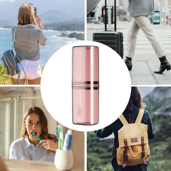 tempat sikat gigi elektrik oral b travel toiletries cup case jw018