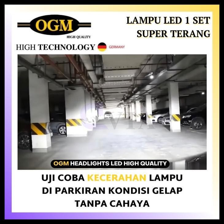TERMURAH OGM - LED MOBIL NEW AVANZA H11 H16 FOGLAMP SUPER TERANG PURE WHITE