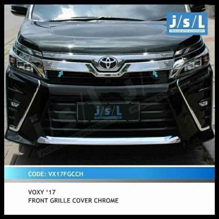 GRATIS ONGKIR LIST GRILL DEPAN TOYOTA VOXY FRONT GRILL COVER CRHOME 