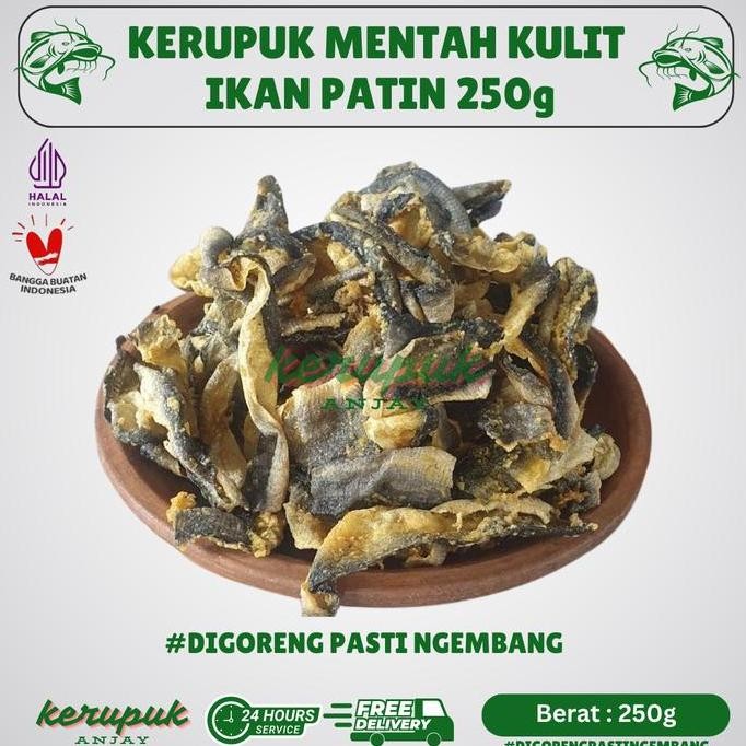 

KERUPUK KULIT IKAN PATIN MENTAH 250 gram Food Asin