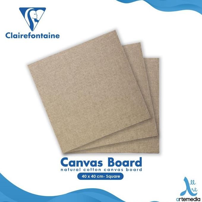 

Kanvas Lukis Clairefontaine Natural 40X40Cm Canvas Board