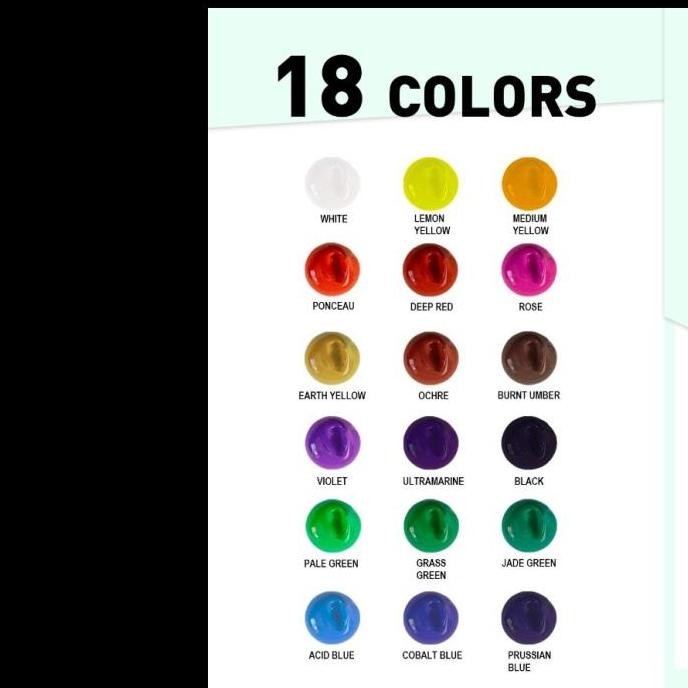 

Miya New Vision Himi Gouache Set 18 X 30Gr / Cat Gouache Himi / Miya Gouache