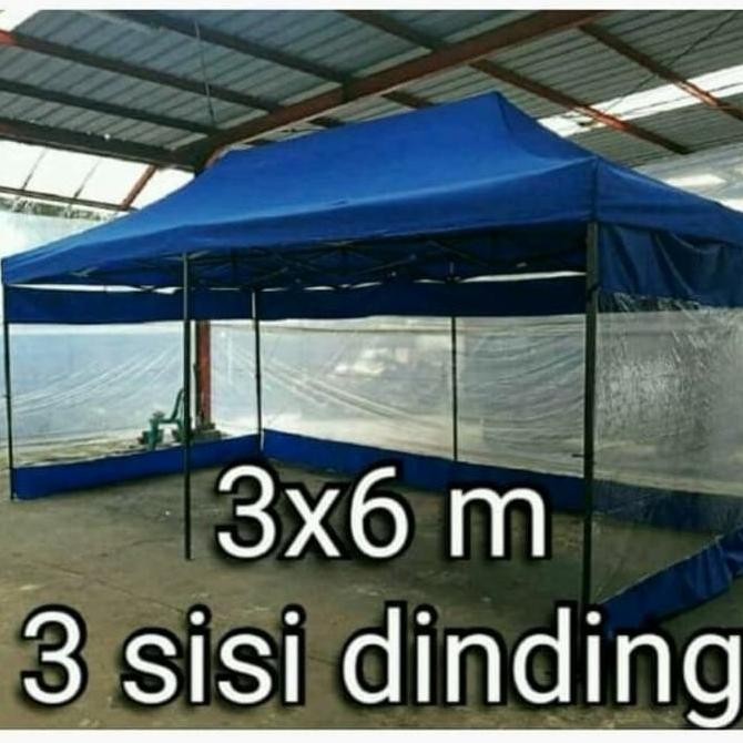 tenda lipat ukuran 3x6 dinding 3 sisi