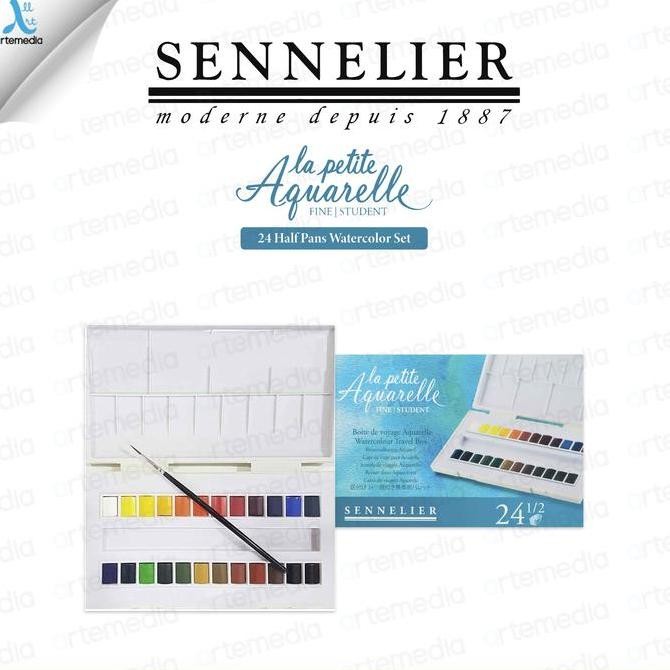 

Cat Air Sennelier La Petite Aquarelle 24 Half Pan Watercolor Box
