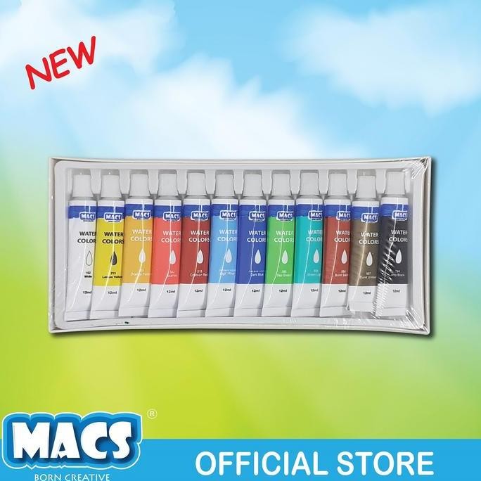 

Macs Water Color Tube - 12 Color / Cat Air