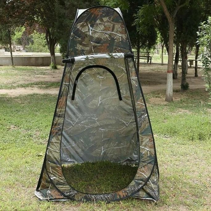 Tenda Toilet Otomatis Portable WC Outdoor Camping Emergency Restroom