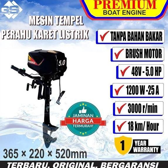Mesin Tempel Elektrik / Mesin Tempel Perahu / Electric Outboard Motor Co