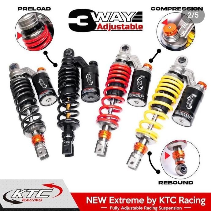 Shockbreaker KTC Extreme Tabung Atas Adjustable Rx King - RXS - RXZ Uk
