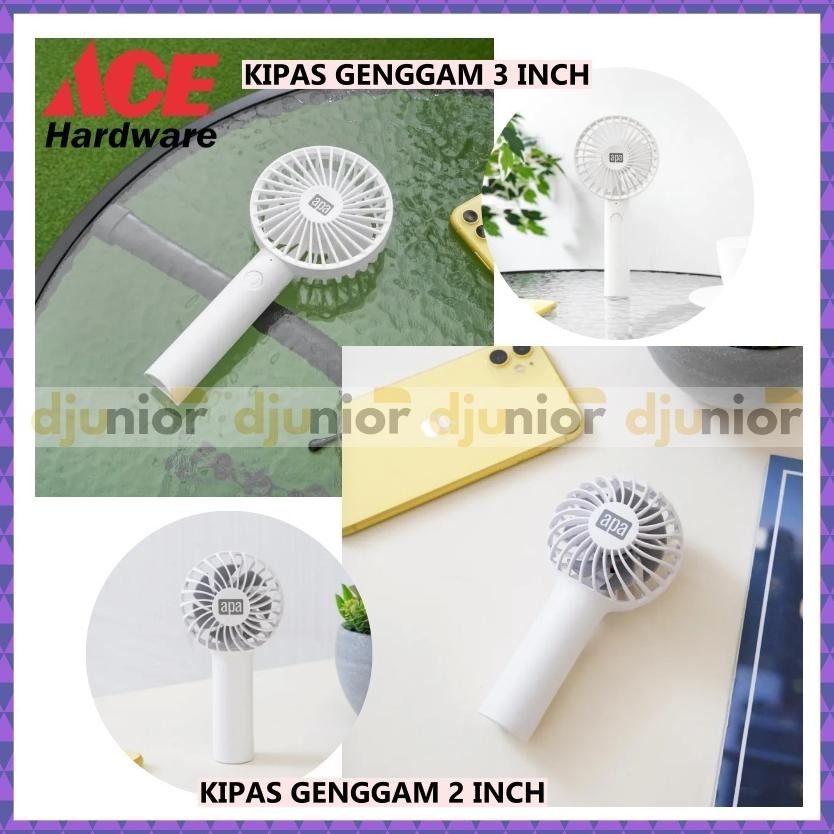 APA KIPAS ANGIN MINI GENGGAM PORTABLE CAS 2 INCH 3 INCI CHARGE / RECHARGEABLE MINI FAN / ACE DiM