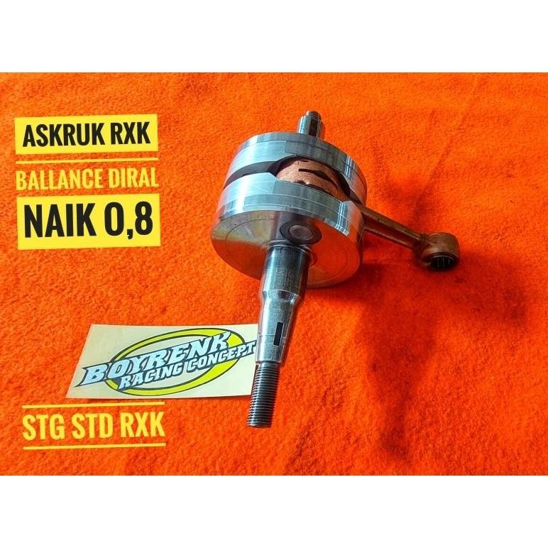 ASKRUK CRANK SHAFT BANDUL KRUK AS YMH RXK // RX KING // R X KING STROKE UP 0,5 DAN 0 8MM-BOYRENK RAC