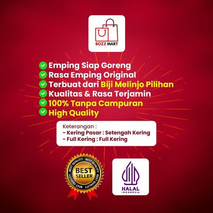 

Emping Melinjo Kualitas Super 250 Gr / 500 Gr, Asli Kebumen - Makanan, Cemilan Snack Keripik Goreng