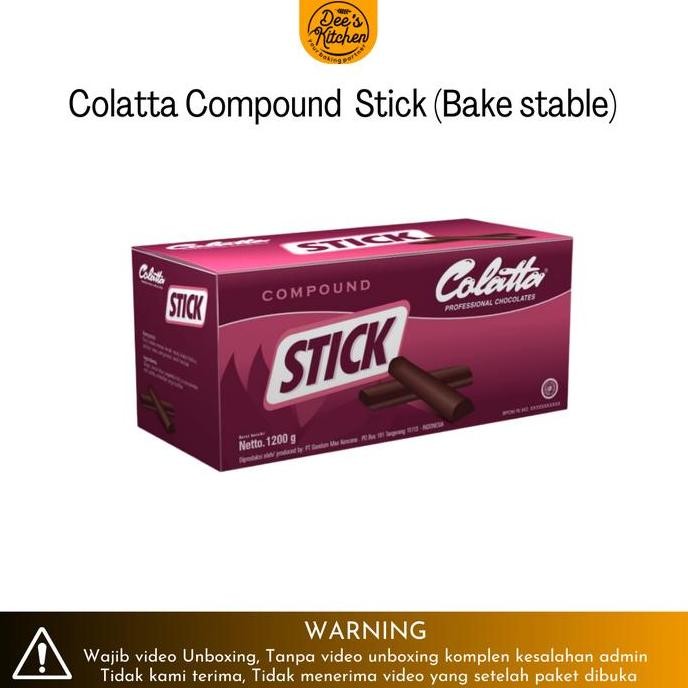 

Colatta Compound Stick 400Gr Repack - Cokelat Batangan Untuk Baking
