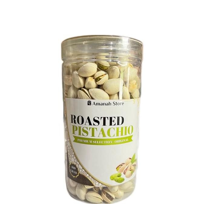 

Kacang Fustuk Pistachio Arab 400 Gram Toples - Camilan Snack Makanan Ringan - Cemilan Camilan