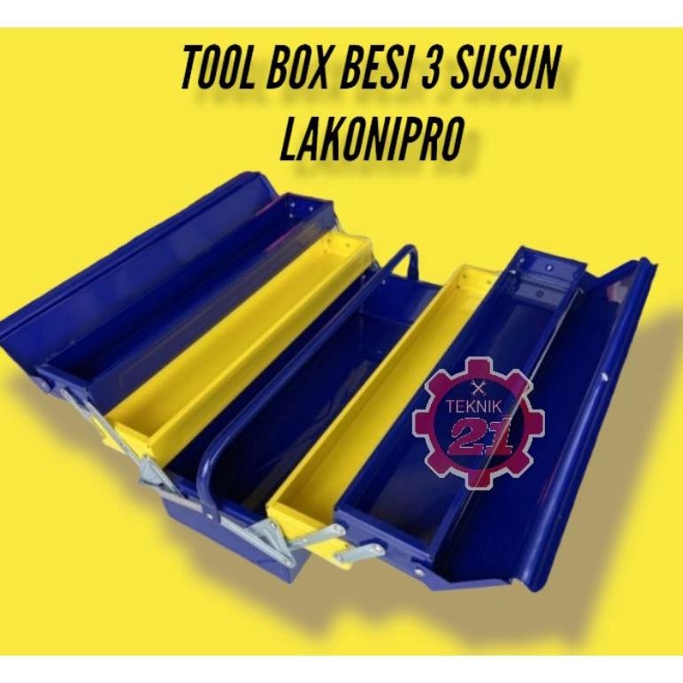 TOOL BOX 3 SUSUN LAKONI TEMPAT KUNCI 3 SUSUN TOOL BOX BESI